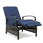 Verstellbarer Relaxsessel für die Terrasse, Lounge-Sofa mit Kissen - 38 (T) x 26.5 (B) x 38.5 (H) ZOLL