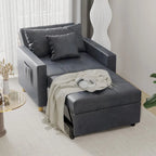 Poltrona letto regolabile, trasformabile 3-in-1, disponibile in più colori, per 1 persona