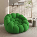 Canapé de sol bulle de 119 cm avec design incurvé, fauteuil poire 3D pour salon, vert