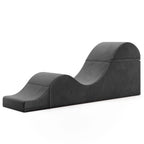 Chaise longue convertibile Avana Kami / poltrona per yoga e massaggi - pouf 2-in-1 con poltrona lounge da yoga ripiegabile estraibile nascosta, microvelluto - N/A