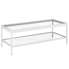 Mesa de centro Alexis de metal y vidrio
