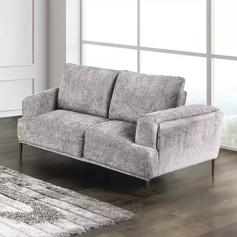 Divanetto da 65" – Rivestimento in ciniglia con schienale estensibile e portabicchieri