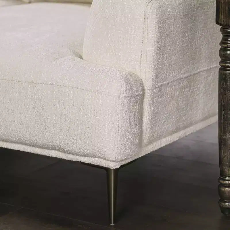 Divanetto da 65" – Rivestimento in ciniglia con schienale estensibile e portabicchieri