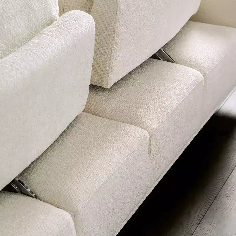Divanetto da 65" – Rivestimento in ciniglia con schienale estensibile e portabicchieri