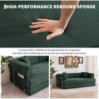 5-in-1-Schlafsofa, 78,8 Zoll, modulares Corduroy-Schlafsofa mit stabilem Rahmen, vielseitiger Futon für kleine Räume, Wohnzimmer und Gästezimmer