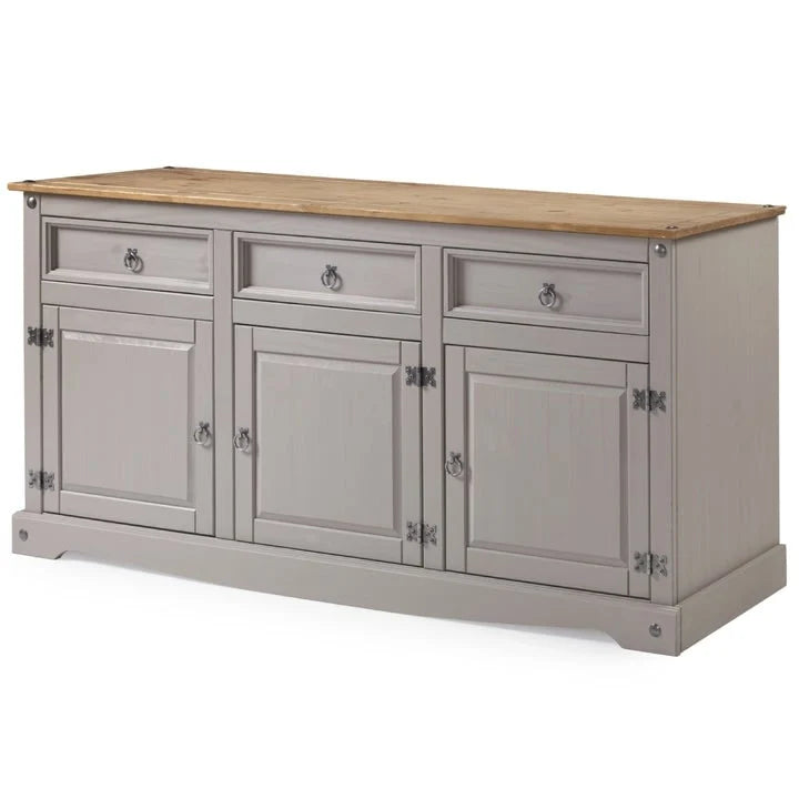 65 Zoll Holz-Buffet-Sideboard im Landhausstil – Corona-Kollektion