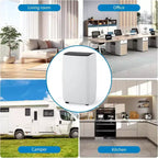Draagbare airconditioner van 12.000 BTU voor 550 vierkante voet, 3-in-1-airconditioner met koel-, ontvochtigings- en ventilatormodi