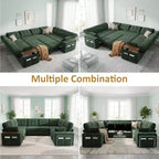Divano componibile letto modulare Dyonery 112 con letto estraibile, divano componibile a U con contenitore, sedute extra larghe e profonde per il soggiorno