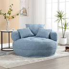 Runder Loungesessel – Weiß/Blau/Grau/Gelb/Orange/Rosarot/Marineblau/Grün, Sitzplatz für eine oder zwei Personen