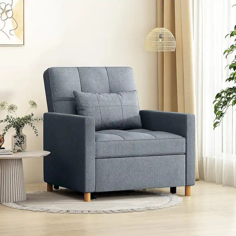 Poltrona divano letto 3 in 1 AECOJOY con cuscino e schienale convertibile