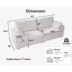 Modulares Cord-Sofaelement von Dyonery mit abnehmbaren, waschbaren Bezügen