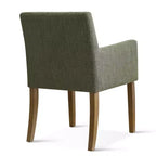 6er-Set gepolsterte Esszimmerstühle mit Armlehnen, moderne Leinen-Sessel mit Holzbeinen, Akzentstühle für Esszimmer und Wohnzimmer – Panipeachy