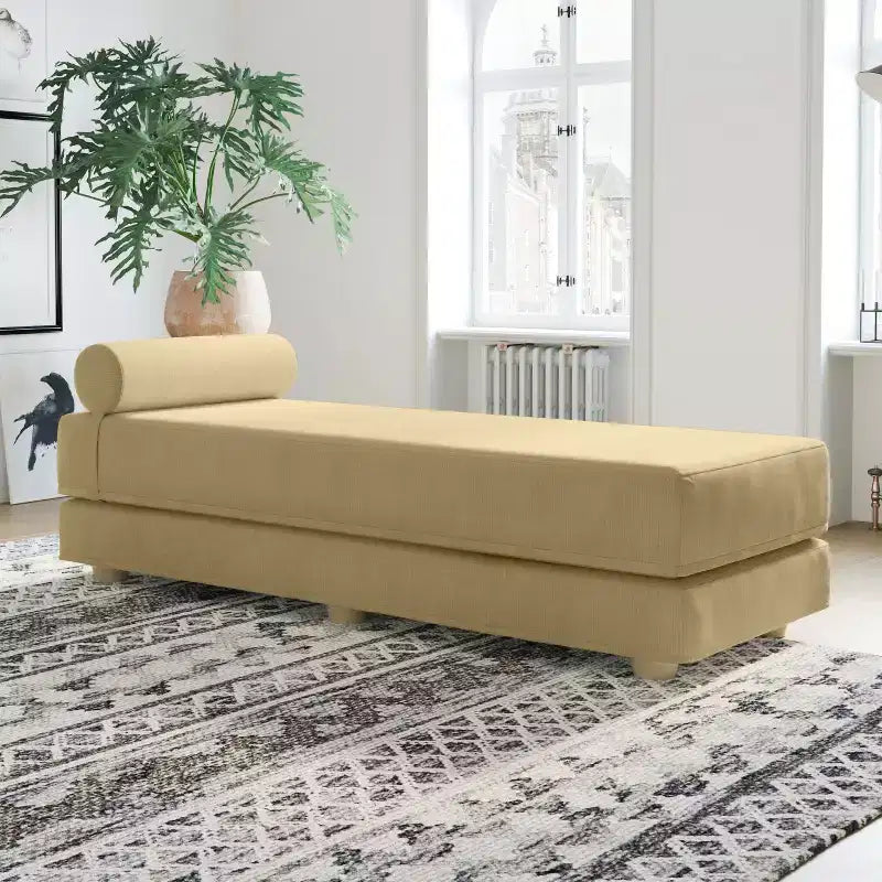 Päivävuode / ulosvedettävä queen-size-vuodesohva – mikrosametti