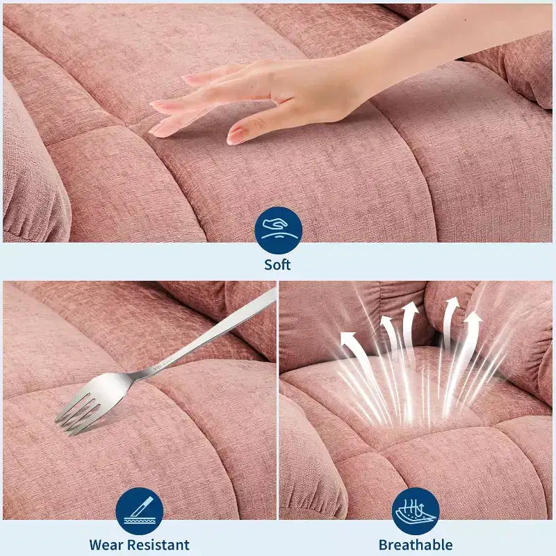 Massagestoel met warmtefunctie - 360° draaibare schommelstoel, extra brede eenpersoonsbank met vibratie, USB en opbergvakken voor woonkamer/slaapkamer