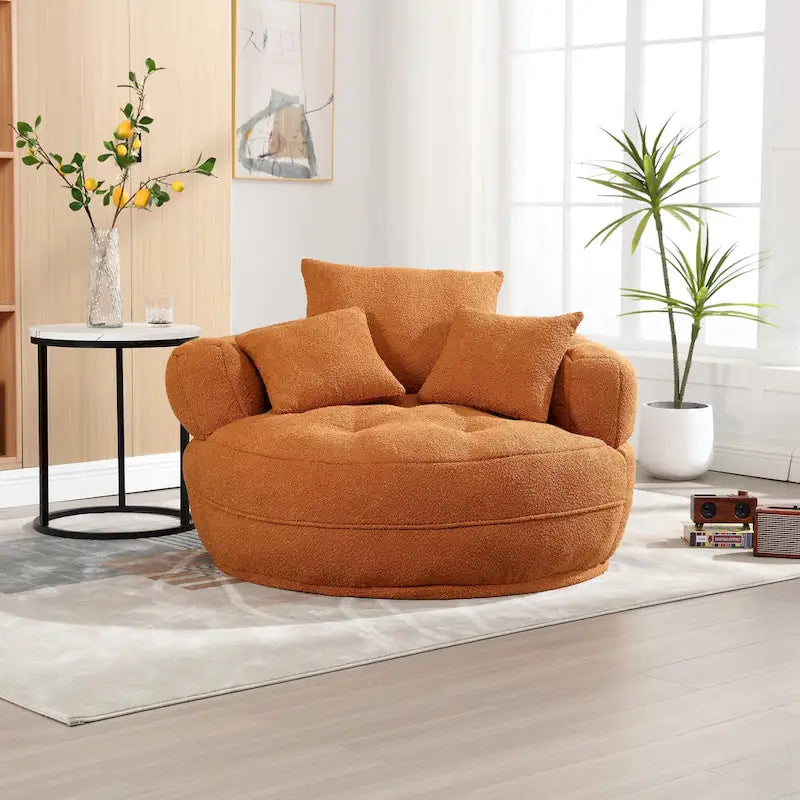 Runder Loungesessel – Weiß/Blau/Grau/Gelb/Orange/Rosarot/Marineblau/Grün, Sitzplatz für eine oder zwei Personen