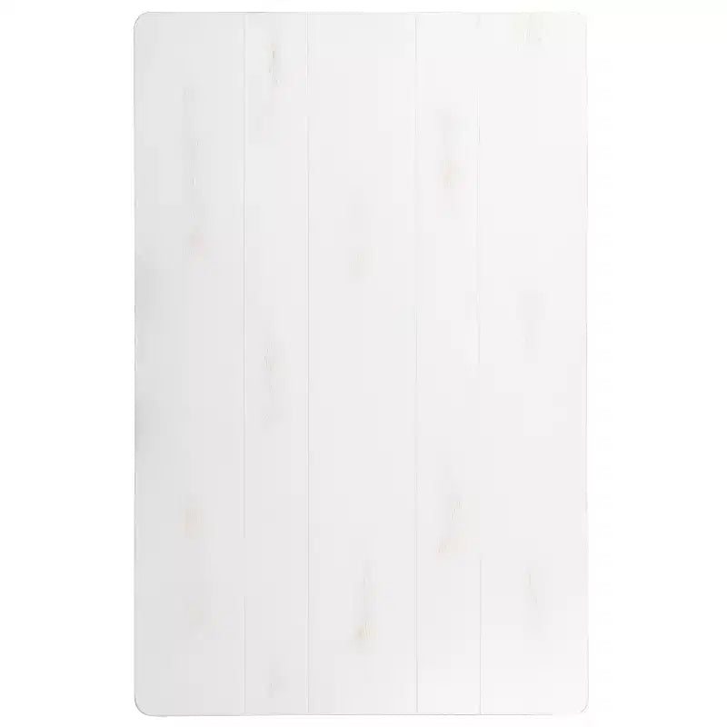 Mesa de comedor rústica Flash Furniture de pino macizo, rectangular, de 46 x 30