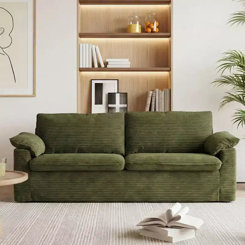 Dyonery 86 Cloud Loveseat-Sofa mit tiefer Sitzfläche und breiten Armlehnenkissen, stabilem Rahmen und atmungsaktivem ergonomischem Design
