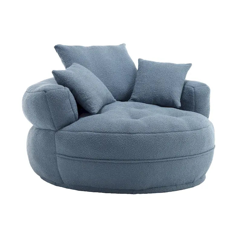 Runder Loungesessel – Weiß/Blau/Grau/Gelb/Orange/Rosarot/Marineblau/Grün, Sitzplatz für eine oder zwei Personen