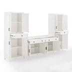 3-teiliges Tara-Sideboard- und Vorratsschrank-Set im Used-Look – Crosley
