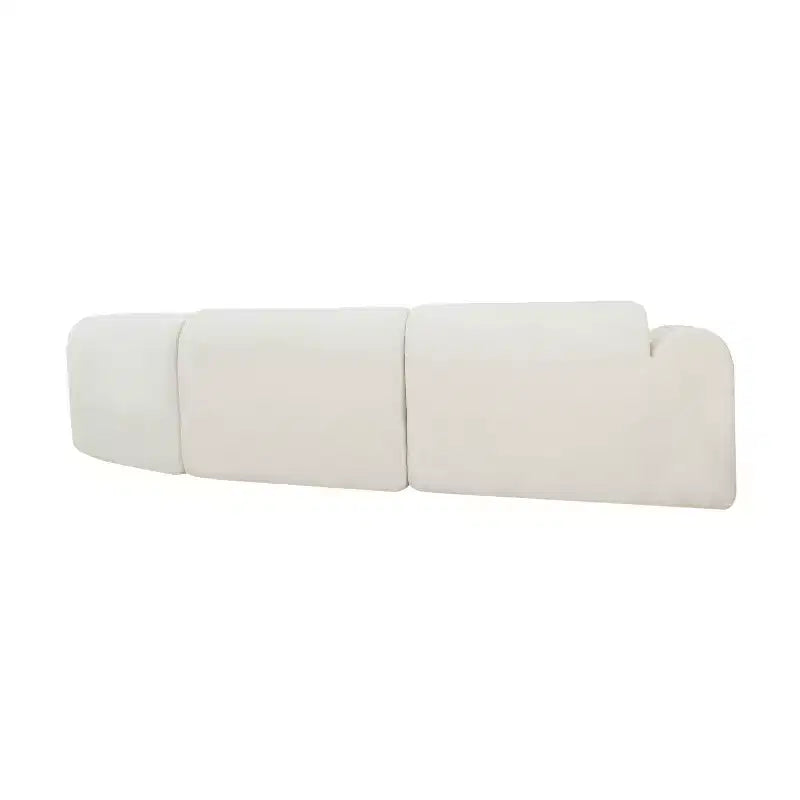 Sofá seccional curvo moderno de 140 pulgadas con chaise longue, conjunto de 3 piezas para la sala de estar