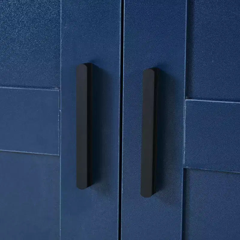 Despensa de cocina independiente de 77 pulgadas de alto, armario de almacenamiento estilo granja con estantes ajustables, estantes en las puertas, cajones y botelleros - ModernLuxe