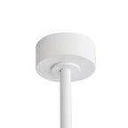 Ventilatore da soffitto nero da 65 pollici con 8 pale, LED, luce e telecomando
