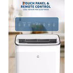 Tragbare Klimaanlage mit 15.000 BTU, 3-in-1-Klimagerät mit Luftentfeuchter und Ventilator, Schlafmodus, Fernbedienung und LED-Panel, kühlt 850 sq. ft., leise