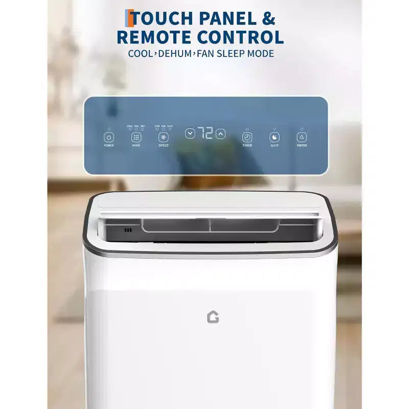 Tragbare Klimaanlage mit 15.000 BTU, 3-in-1-Klimagerät mit Luftentfeuchter und Ventilator, Schlafmodus, Fernbedienung und LED-Panel, kühlt 850 sq. ft., leise