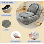 Fauteuil-canapé relax, 5 positions réglables, s’assoit, dort, se plie, idéal pour la chambre ou le salon