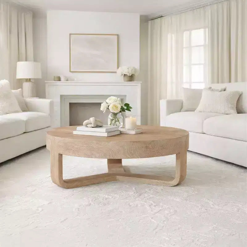 Royal Hampton ronde salontafel van 32 inch met open sleevoet