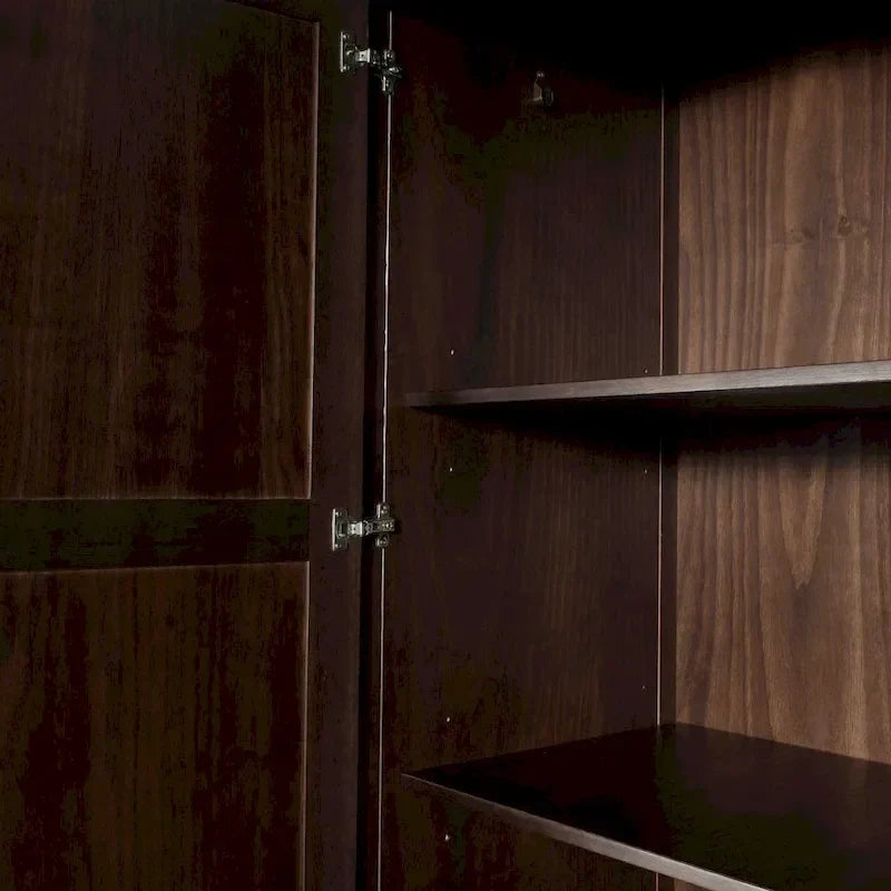 Armario de madera maciza de 2 puertas - 41x72x22