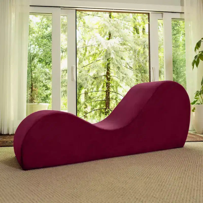 Chaise longue Avana Sleek per yoga - Prodotta negli USA - Ideale per stretching, relax, esercizio e altro, 60D x 18W x 26H pollici, grigio chiaro