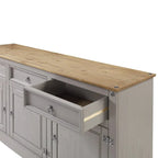 65 Zoll Holz-Buffet-Sideboard im Landhausstil – Corona-Kollektion