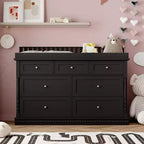 Table à langer et commode polyvalente pour bébé Famapy : design convertible, tiroirs spacieux, évolue avec votre enfant