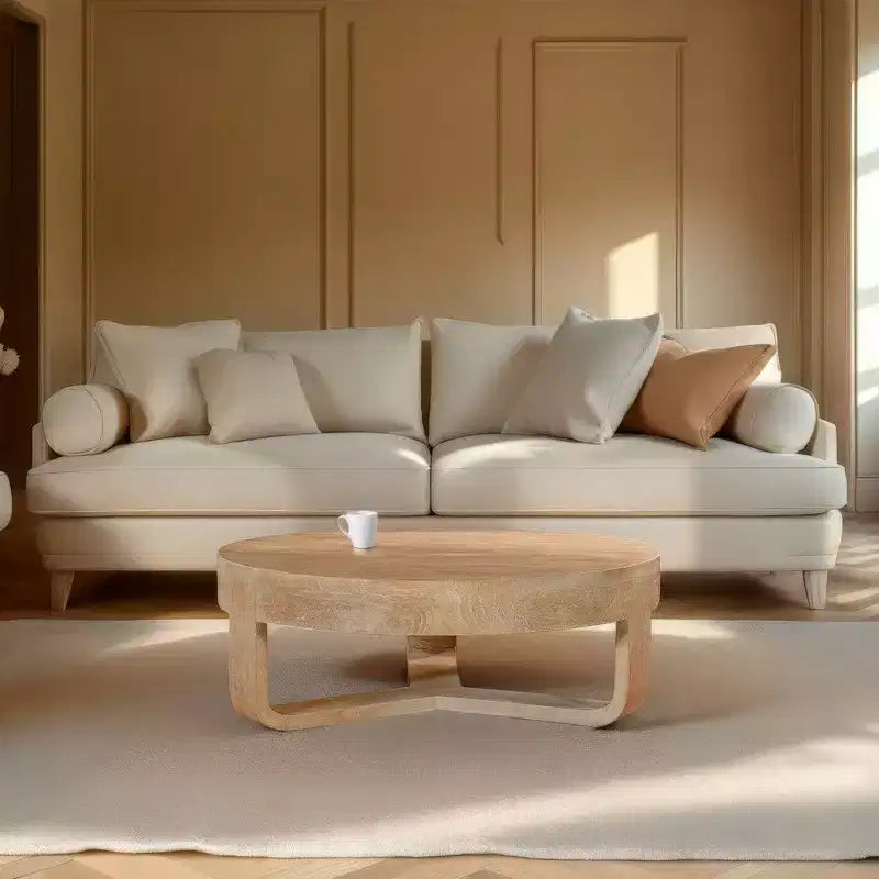 Royal Hampton ronde salontafel van 32 inch met open sleevoet
