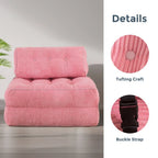8 Cord-Sofa zum Zusammenklappen, Schlafsofa, Einzel