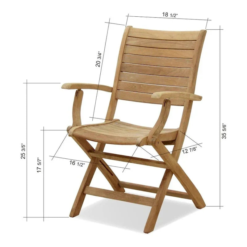 Juego de comedor extensible para patio de 13 piezas Amazonia Teak Sessa - 13 piezas