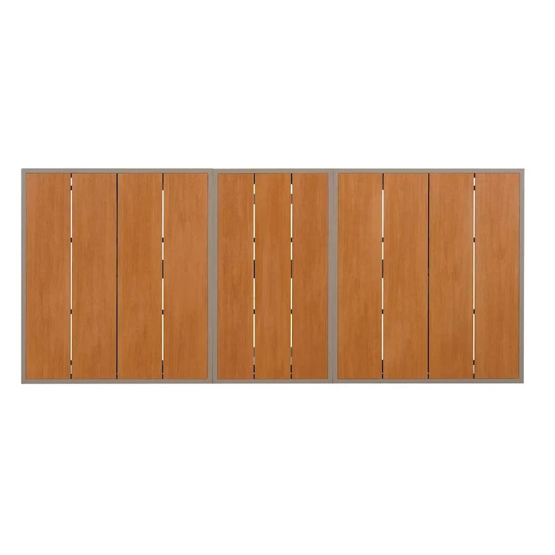 7-teiliges ausziehbares Esszimmer-Set mit ausziehbarem Tisch und 6 Armlehnstühlen