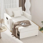 Poltrona letto regolabile, trasformabile 3-in-1, disponibile in più colori, per 1 persona