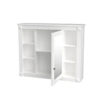 Meuble-lavabo moderne de salle de bains de 36 po avec vasque sur plan, armoire à miroir, 2 portes et 2 tiroirs