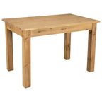 Mesa de comedor rústica Flash Furniture de pino macizo, rectangular, de 46 x 30