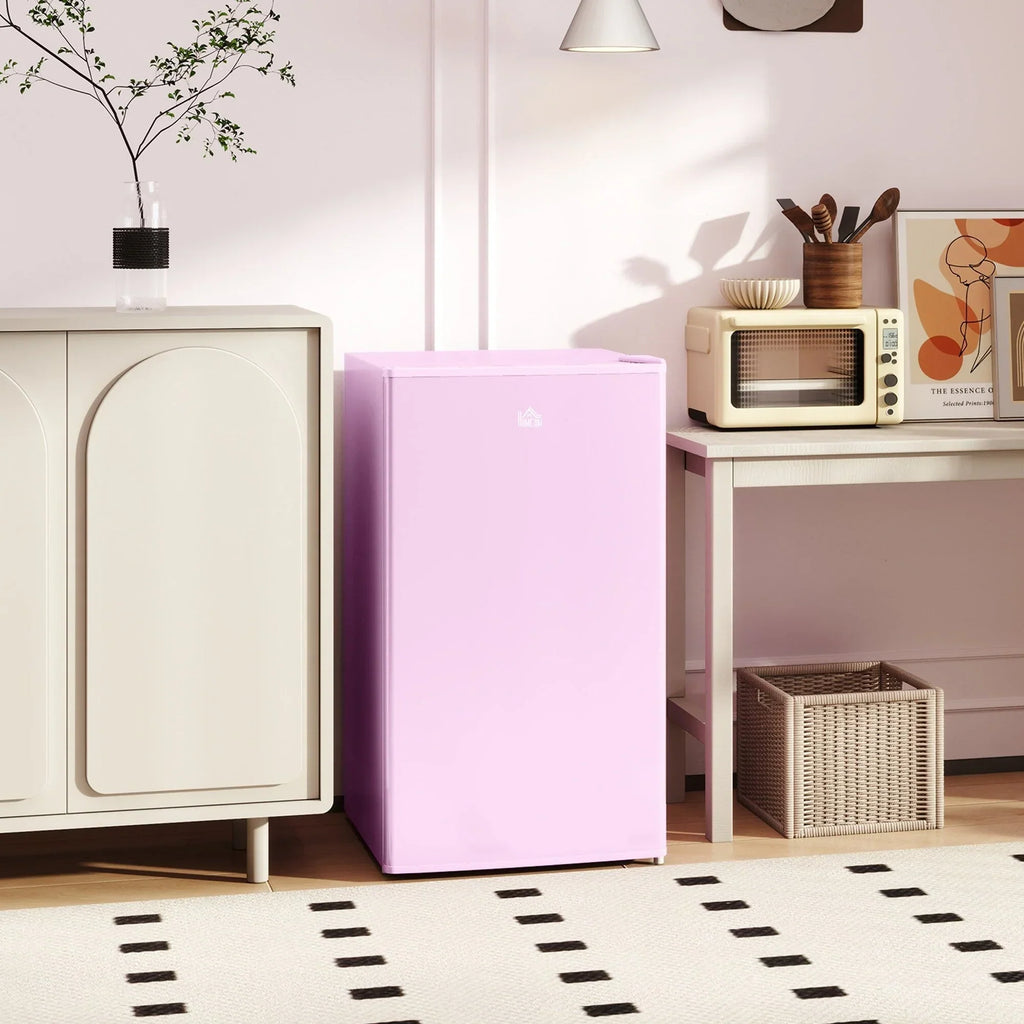 Mini-koelkast van 3,2 kubieke voet met vriezer, compacte koelkast met één deur en instelbare thermostaat voor de slaapkamer