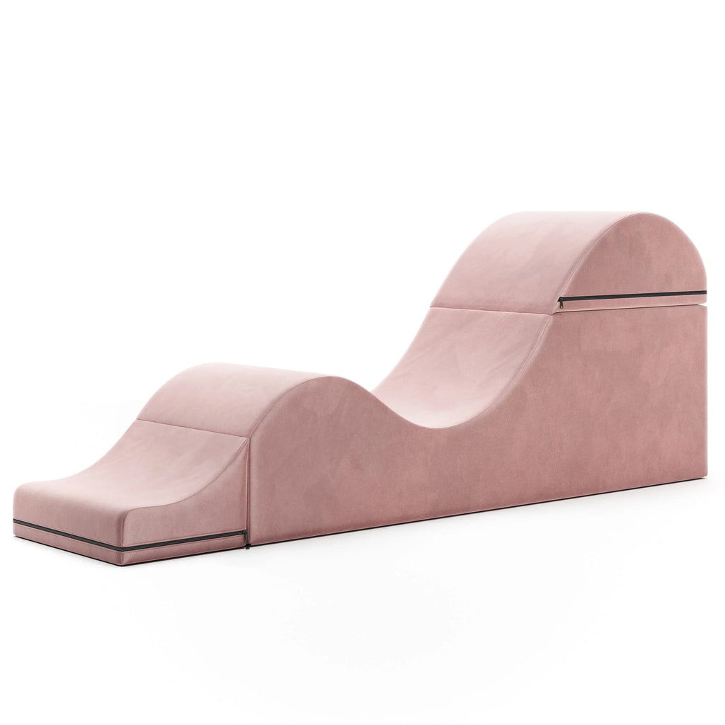 Chaise longue convertibile Avana Kami / poltrona per yoga e massaggi - pouf 2-in-1 con poltrona lounge da yoga ripiegabile estraibile nascosta, microvelluto - N/A