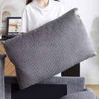 Divano letto in velluto a coste convertibile 3-in-1 da 64,5 con letto estraibile