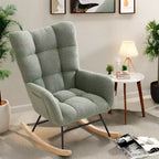 Mecedora para bebé, sillón balancín deslizante para lactancia para la sala de estar, cómodos sillones decorativos para dormitorio, sillones de interior tapizados en felpa tipo teddy