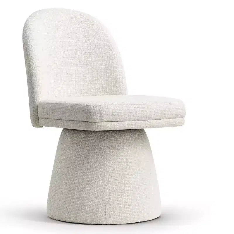 Set di 6 sedie da pranzo moderne girevoli a 360° senza braccioli, con base a piedistallo, eleganti sedie d'accento per cucina, sala da pranzo o ufficio-Panipeachy