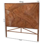 Testiera indipendente King Elettra in rattan bali & pari: lavorata a mano, senza montaggio, design bohémien