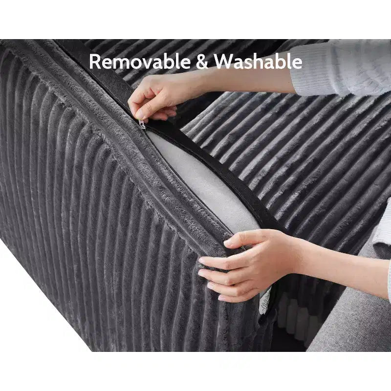 Modulares Cord-Sofaelement von Dyonery mit abnehmbaren, waschbaren Bezügen