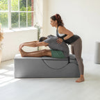 Chaise longue convertibile Avana Kami / poltrona per yoga e massaggi - pouf 2-in-1 con poltrona lounge da yoga ripiegabile estraibile nascosta, microvelluto - N/A