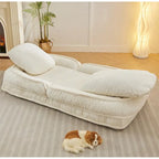 Fauteuil-canapé relax, 5 positions réglables, s’assoit, dort, se plie, idéal pour la chambre ou le salon